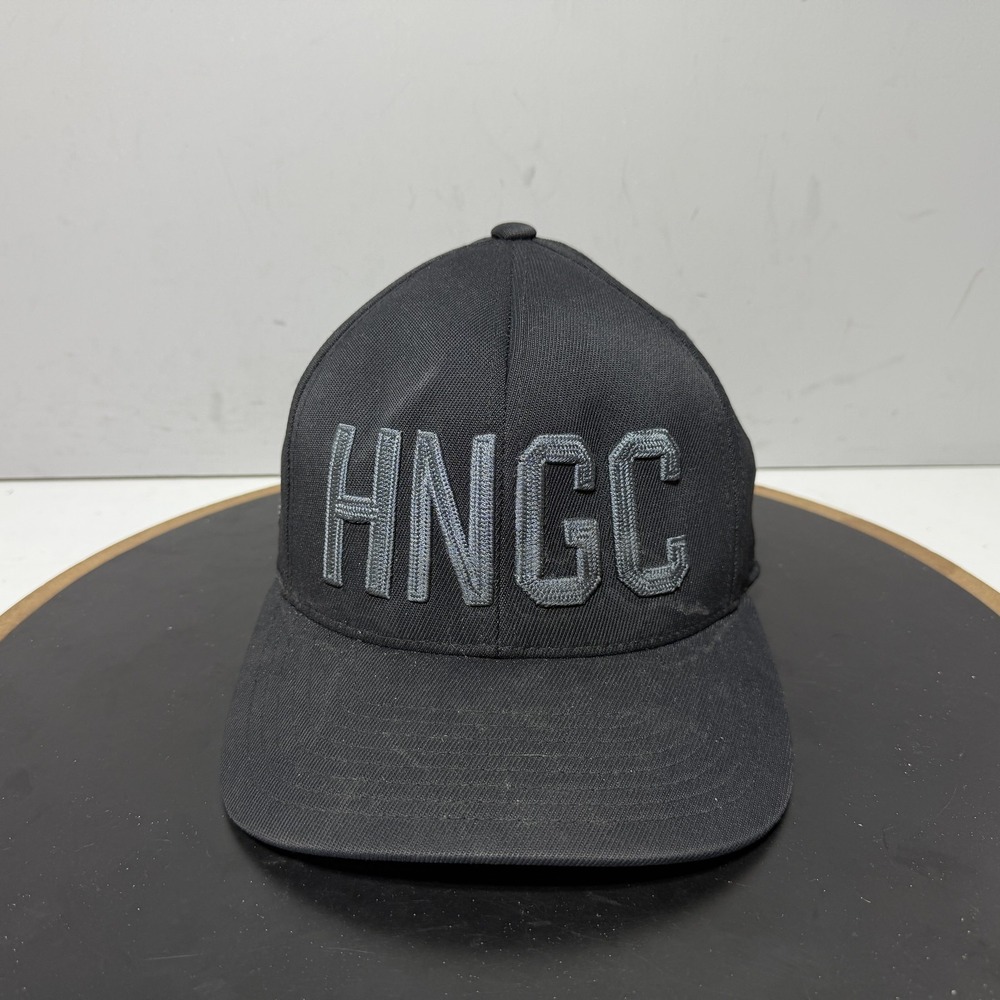 G/Fore Hat Cap Snap Back One Size Black HNGC Hazeltine Golf Mens Flexfit Tech